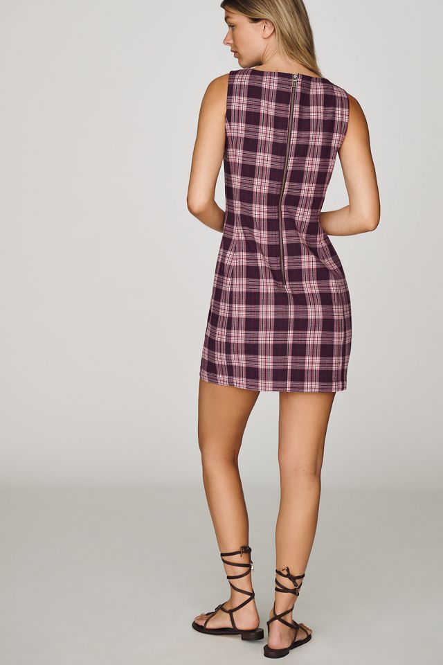 Percie Plaid Mini Dress by Pilcro #3