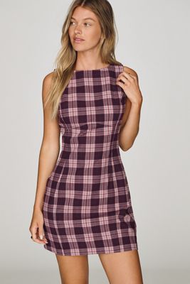 Percie Plaid Mini Dress by Pilcro