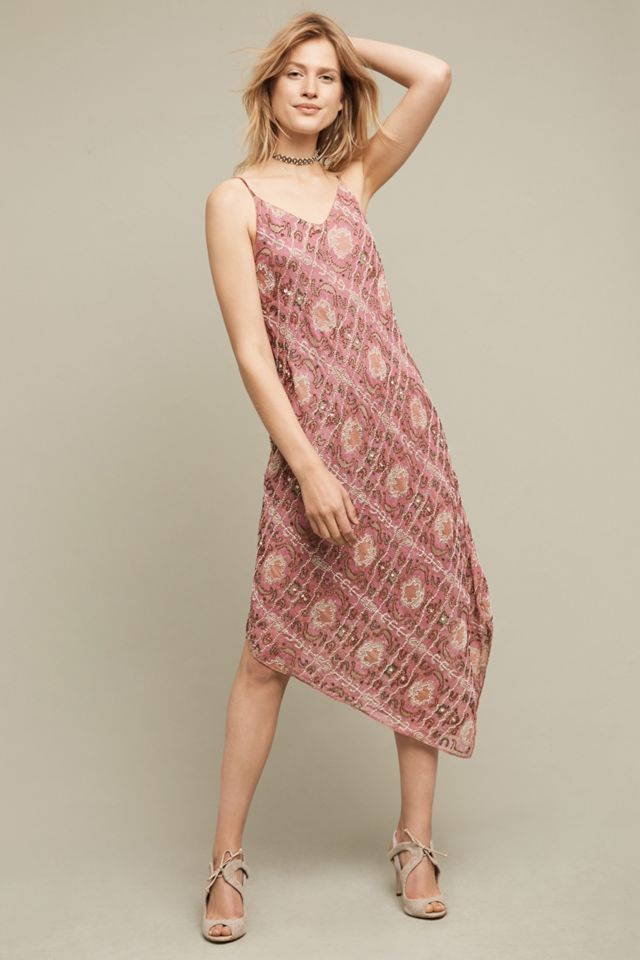 Lilou Beaded Slip Dress | Anthropologie