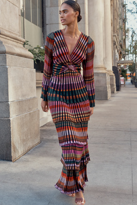 cecilia prado maxi dress Cecilia Prado Celia Geometric Pattern v-neck Dress | Pink