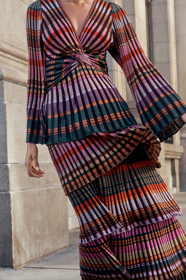 Cecilia Prado Deep V Tiered Maxi Dress | Anthropologie
