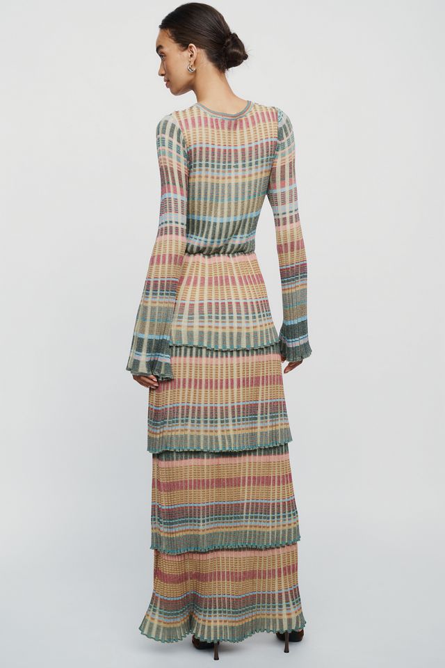 Cecilia Prado Deep V Tiered Maxi Dress #3