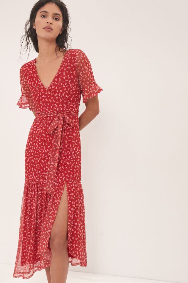 Calista Wrap Maxi Dress | Anthropologie