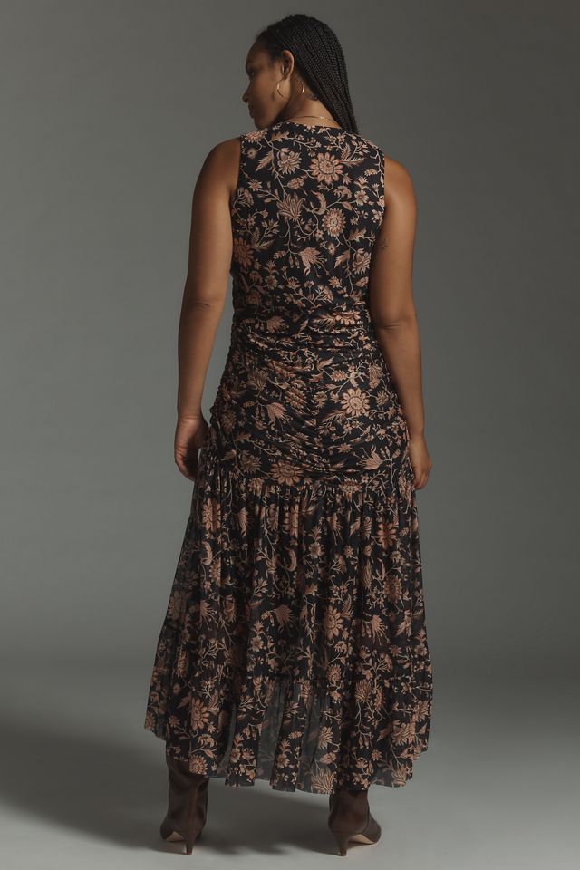 4SI3NNA V-Neck Sleeveless Midi Dress #6