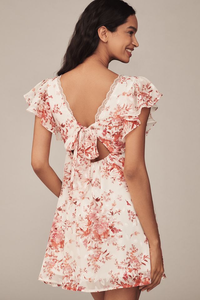 En Elly Lace-Trim Mini Slip Dress #1