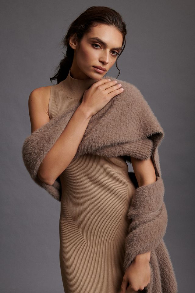 Mock Neck Midi Dress #1