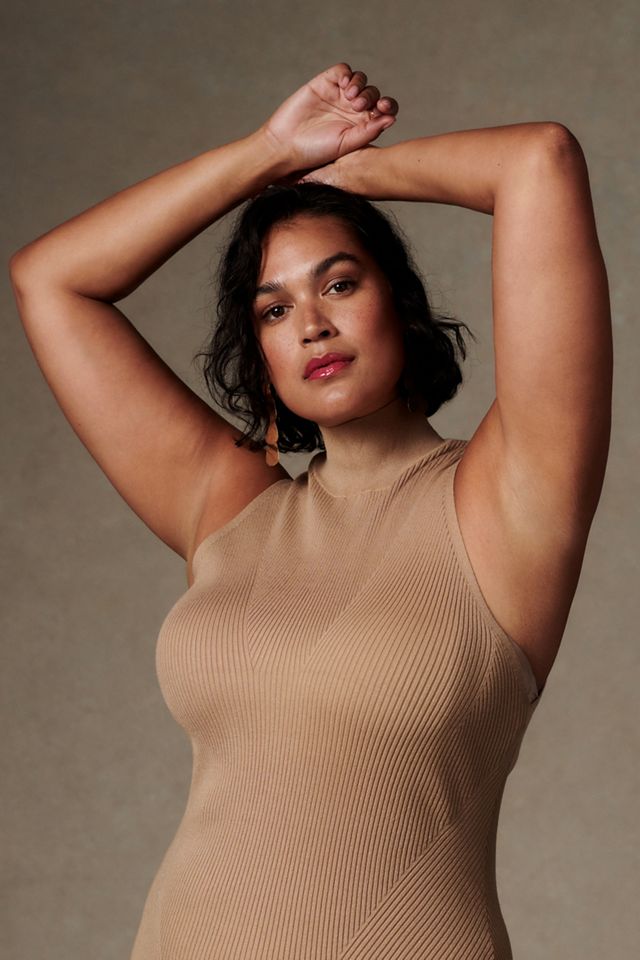 Mock Neck Midi Dress #9