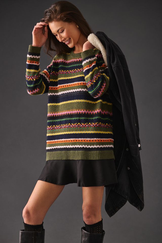 Layered sweater outlet dress