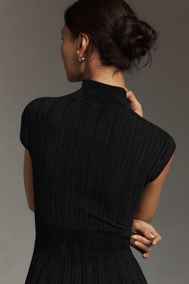 By Anthropologie Mock-Neck Cutout Mini Dress #3