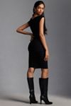 By Anthropologie V-Neck Chenille Midi Dress