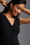 By Anthropologie V-Neck Chenille Midi Dress