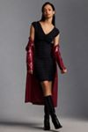 By Anthropologie V-Neck Chenille Midi Dress