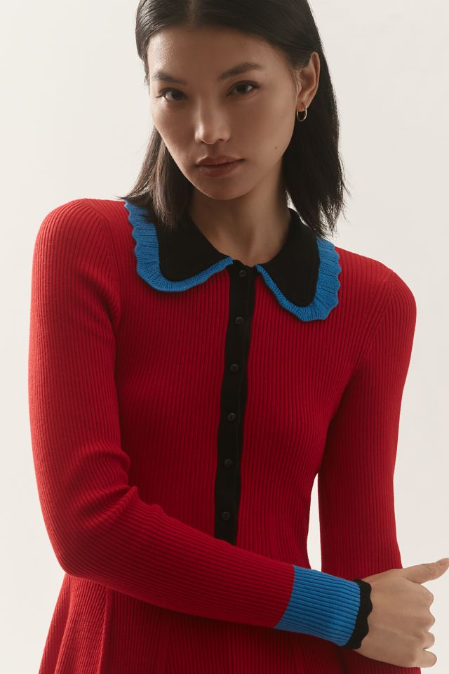By Anthropologie Collared Sweater Dress #2