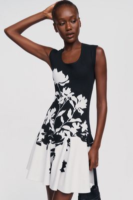 Beca Ribbed Sweater Fit & Flare Mini Dress by Maeve