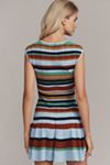 By Anthropologie Ribbed Sweater Fit & Flare Mini Dress