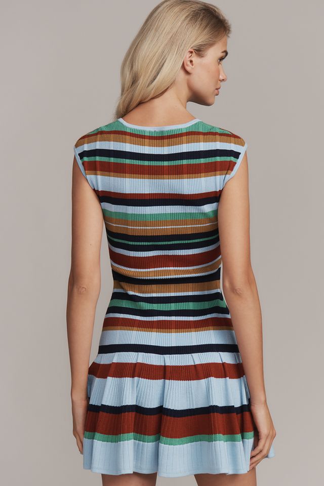 Maeve Ribbed Sweater Fit & Flare Mini Dress #2