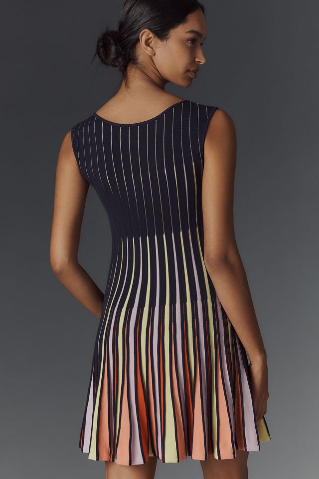 Maeve Boat-Neck Knit Fit & Flare Knit Mini Dress #1