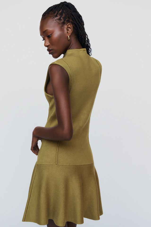 By Anthropologie Mock Neck Sweater Mini Dress #4