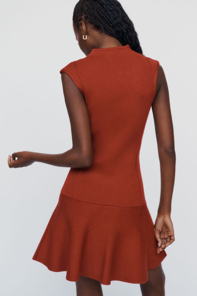 By Anthropologie Mock Neck Sweater Mini Dress #4