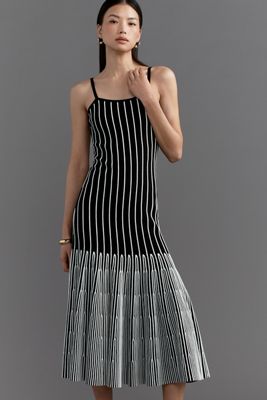 By Anthropologie Strapless Sweater Midi Dress