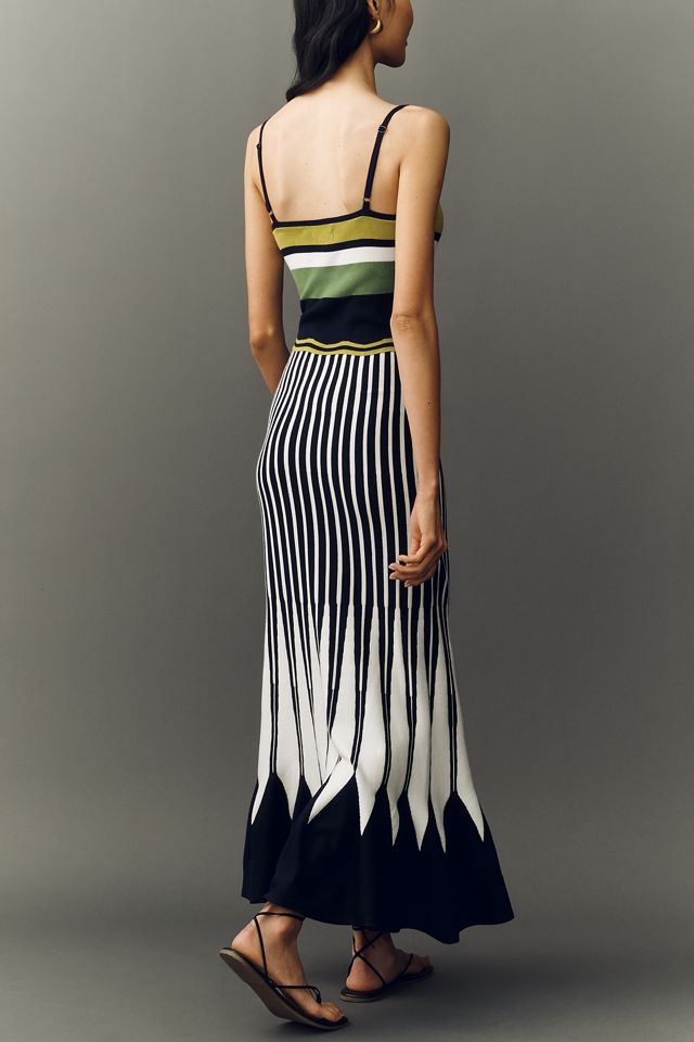 Maeve Striped Sleeveless Knit Maxi Dress #1