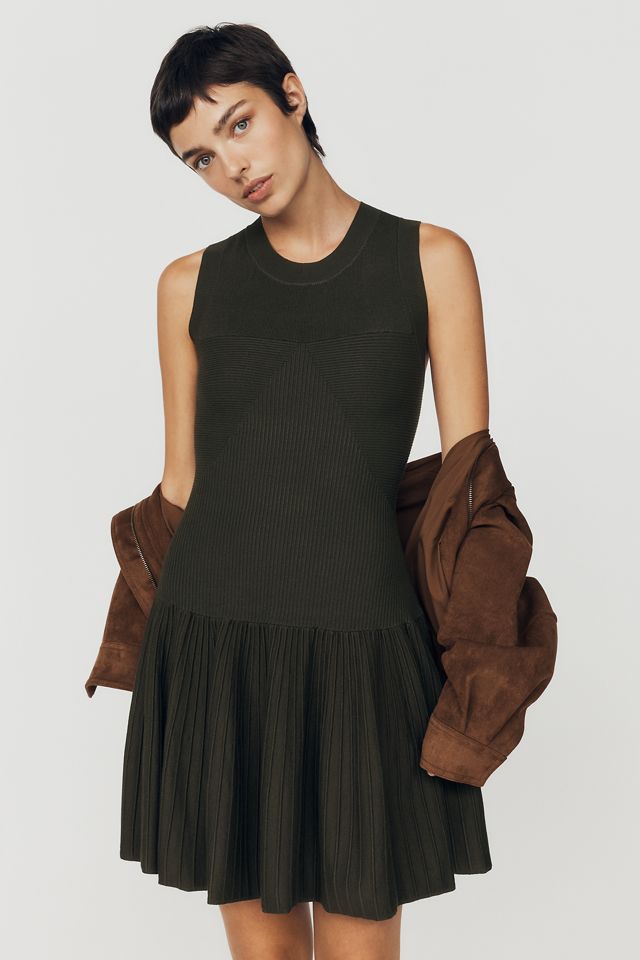 By Anthropologie Drop-Waist Mini Sweater Dress #2