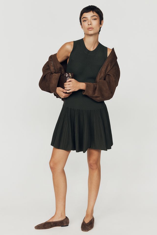 By Anthropologie Drop-Waist Mini Sweater Dress #3
