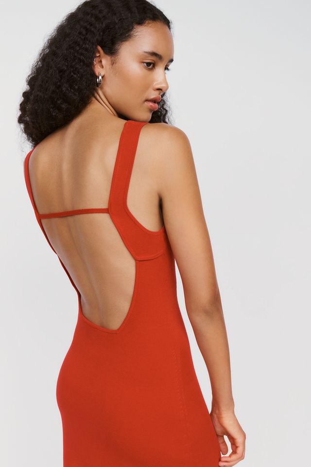 By Anthropologie Open-Back Midi Dress #3