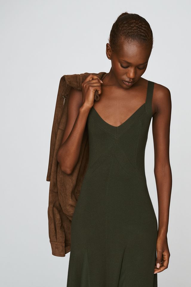 Vestido de Punto Acanalado con Godets By Anthropologie #2