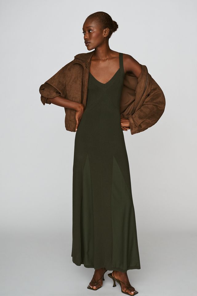 Vestido de Punto Acanalado con Godets By Anthropologie #3