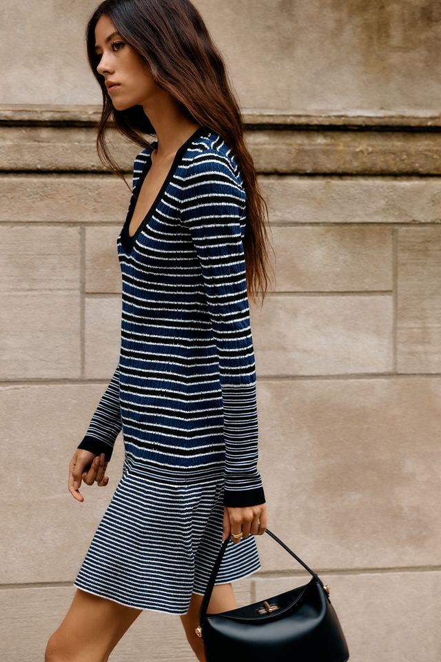 Maeve Drop Waist Sweater Mini Dress | Anthropologie