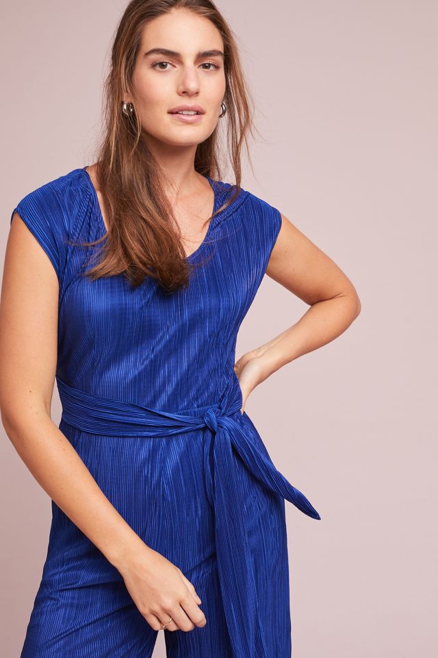 Anthropologie sales blue jumpsuit