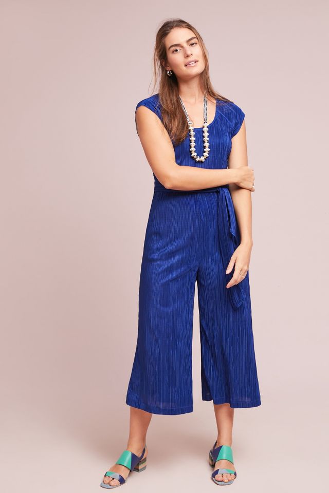 Anthropologie sales blue jumpsuit