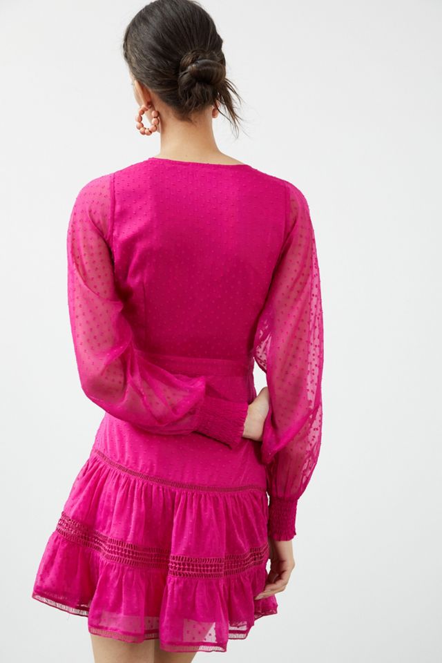 Lace Wrap Mini Dress #2