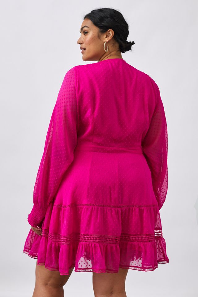 Lace Wrap Mini Dress #5