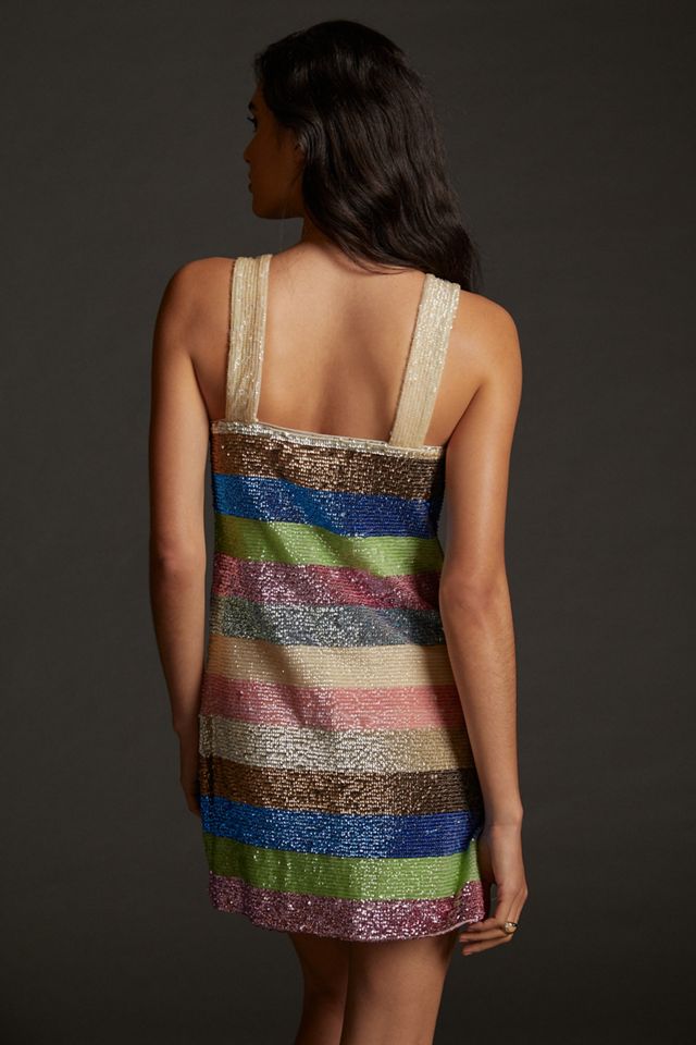 Shimmer Striped Mini Dress #2
