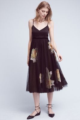 anthropologie tulle dress