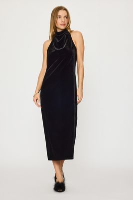 By Anthropologie Robe midi dos nu Tallulah en velours