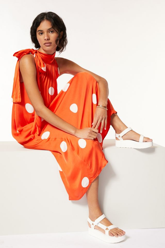 Anthropologie polka dot dress sale