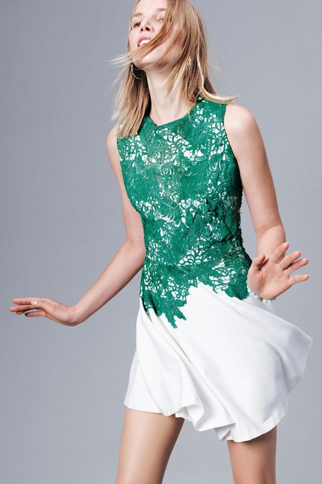 anthropologie lace dress By Tunic Halter 100% cotton Asymmetric Lace Midi Dress by