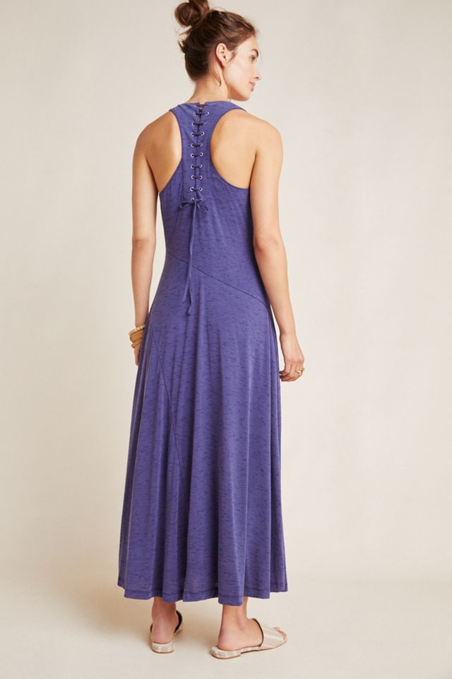chinese dress ladies A-Line Multi Seam Tonal Soft Knit Maxi Dress