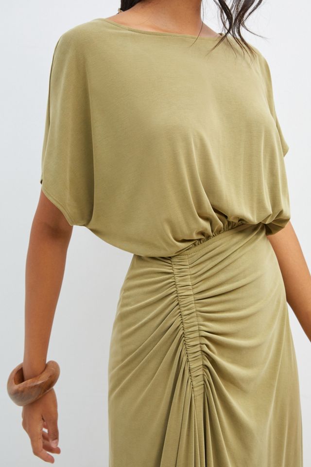 Ruched Maxi Dress #1