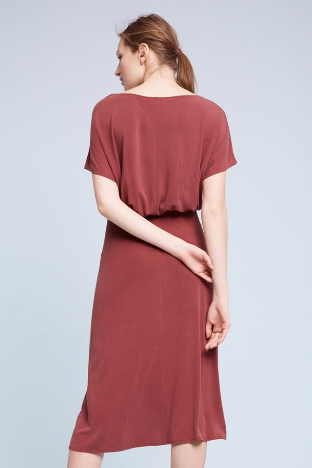 Etta Ruched Midi Dress | Anthropologie