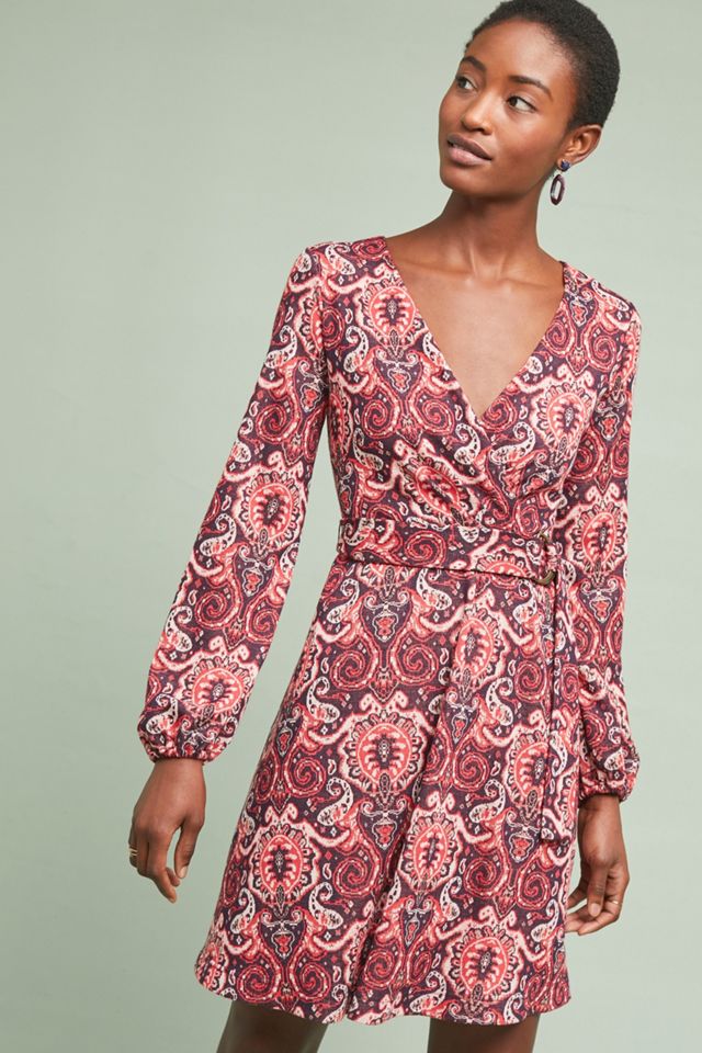 Paisley Belted Dress