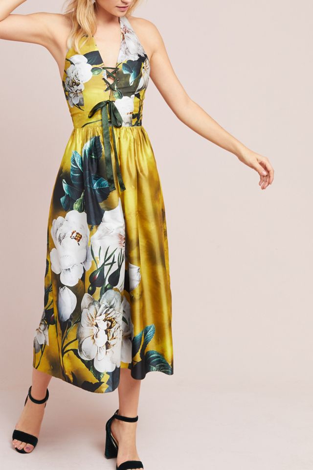 Taffeta Halter Dress #1