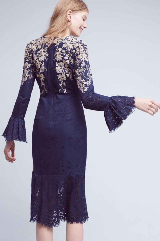 Winged Embroidery Lace Dress #2