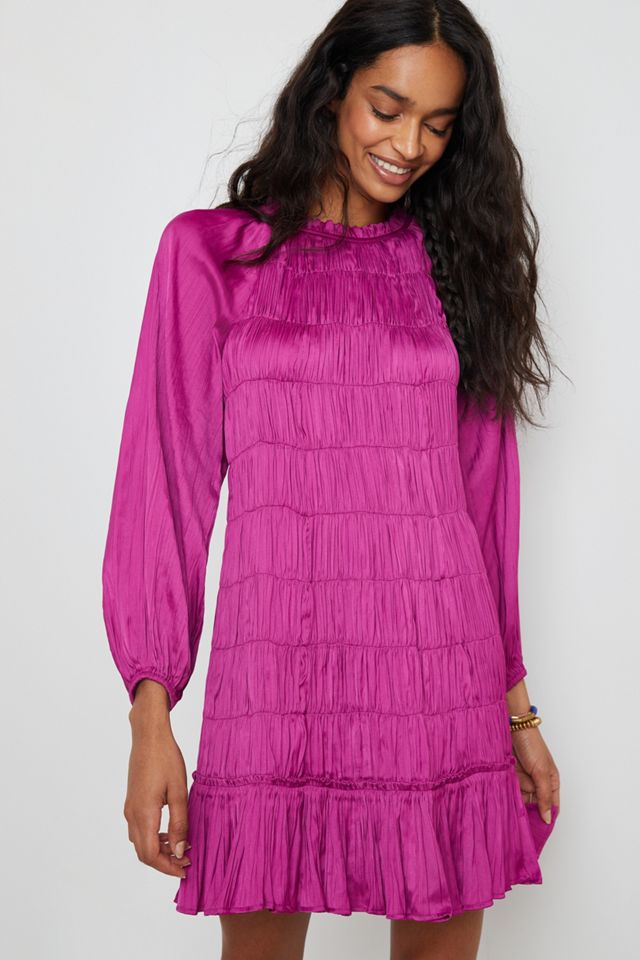 Maeve Tasha Smocked Mini Dress | Anthropologie