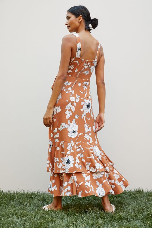 Ruffled Floral Midi Dress #2