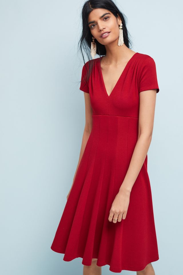 Anthropologie maeve 2025 red dress