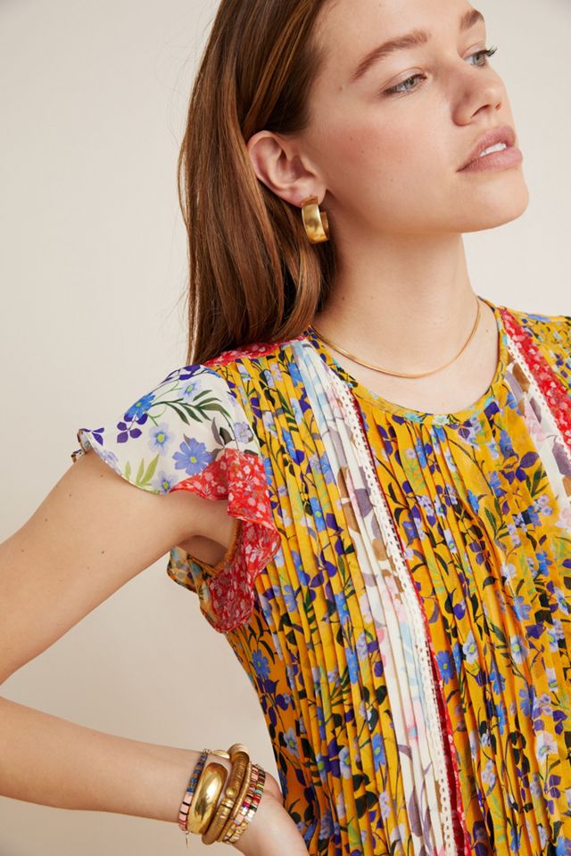 Taylor Pintucked Mini Dress #2
